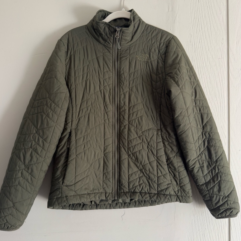 North Face womens Medium army green jacket